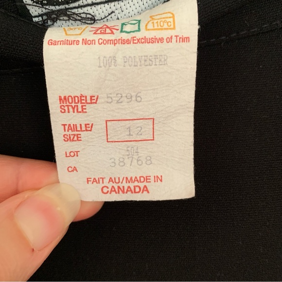 Vintage GARMENT JAHHAN Long Black Skirt Women’s Size 12 - Picture 5 of 6